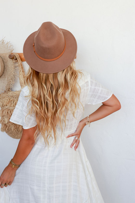 Arlow Boutique women's clothing Australia keaton felt hat camel