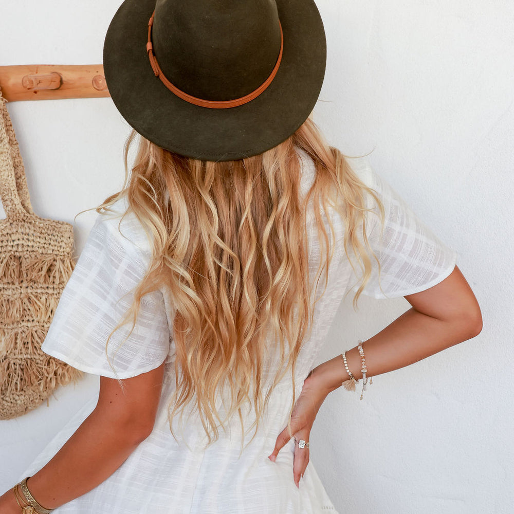 Arlow Boutique women's clothing Australia keaton felt hat khaki