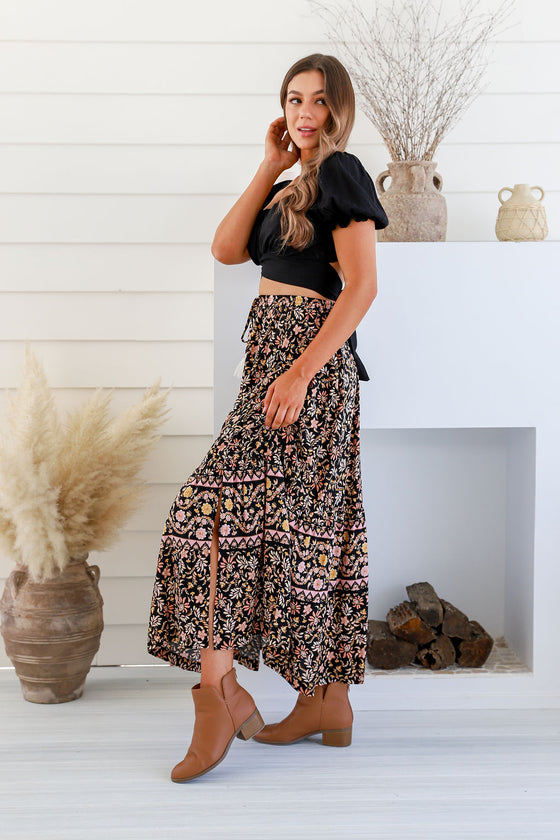 Arlow Boutique women's clothing Australia mackenzie crop top black
