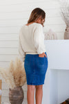 Arlow Boutique women's clothing Australia Nelly denim skirt mid blue