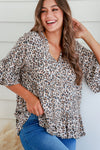 Arlow Boutique women's clothing Australia samara print top leopard