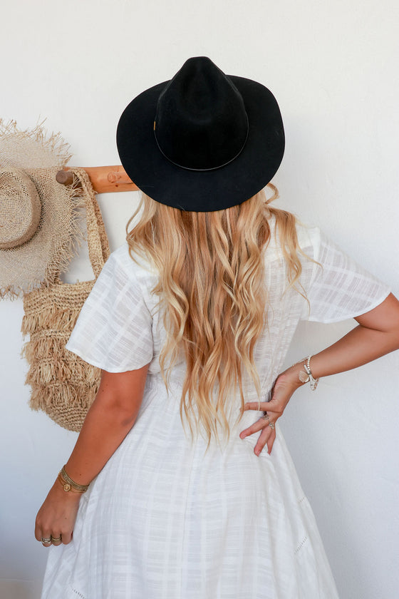 Arlow Boutique womens clothing Australia tilda felt hat black