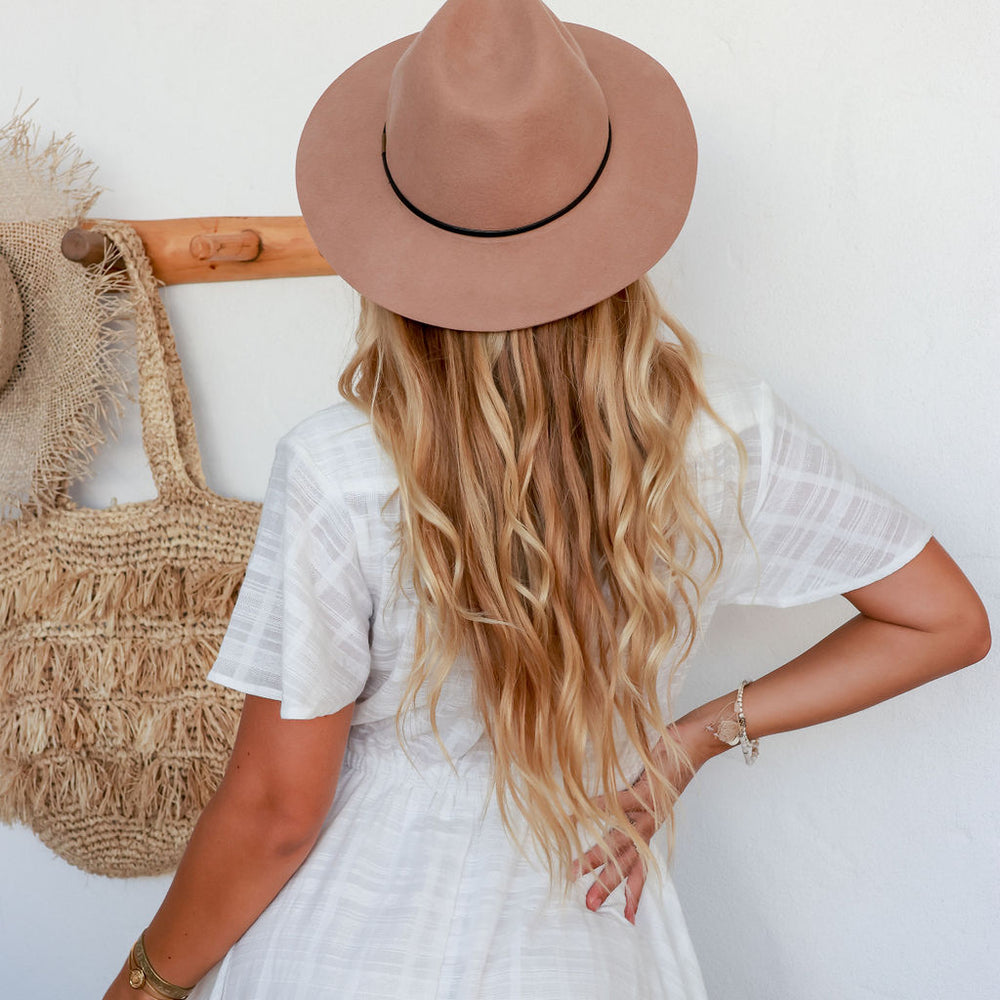 Arlow Boutique womens clothing Australia tilda felt hat camel