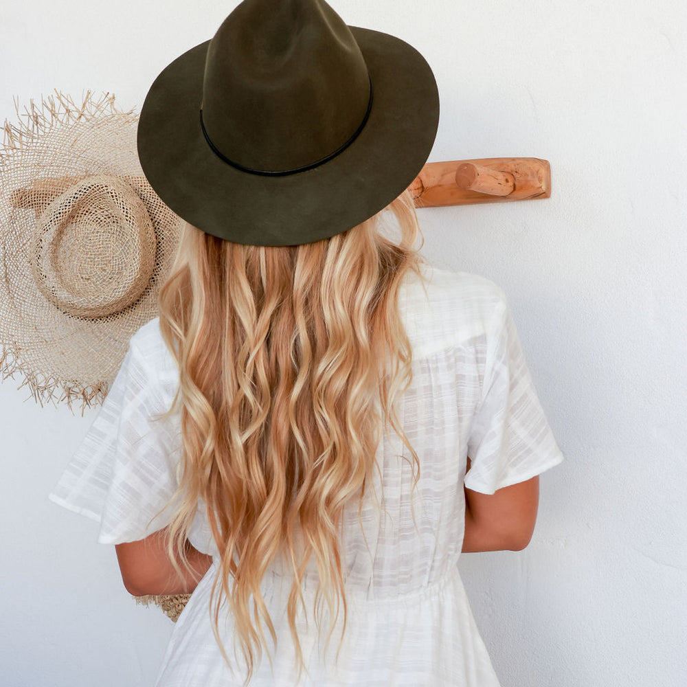 Arlow Boutique womens clothing Australia tilda felt hat khaki